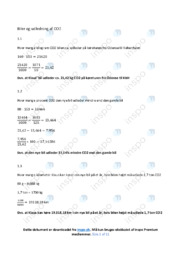 Biler og udledning af co2 | Opgave