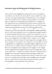 Kunstnerens ansvar og offentlig accept af forfaldne kunstnere