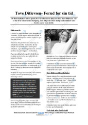 Forud for sin tid | Opgave