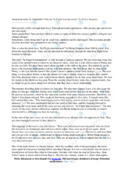 In-Flight Entertainment | Analytical essay