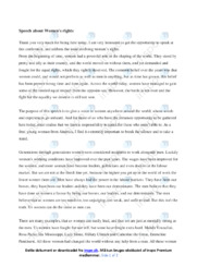 Women’s rights | Speech