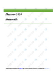 Matematik | Eksamensopgave | 2020