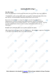 Matematik Aflevering | Opgave 1-3