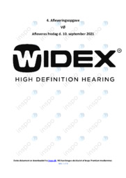 Widex AS | Analyse