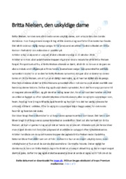 Britta Nielsen den uskyldige dame | Analyse