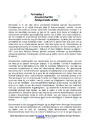 Menneskest protatering i dokumentarfilm | Analyserende artikkel