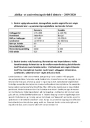Afrika | Et undervisningsforløb i historie – 2019/2020