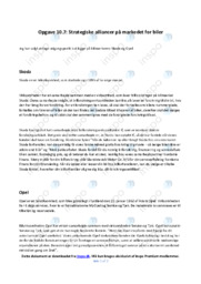 Strategiske alliancer | Markedet for biler | Noter Case