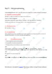 Aktivitetsoptimering | Kapitel 31 | Noter Filosofi