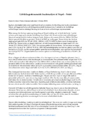 Udviklingsøkonomisk landeanalyse af Nepal – Notat