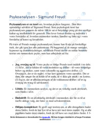 Psykologiske retninger | Noter i Psykologi | Over 20 sider