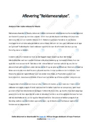 Mazda | Reklame analyse