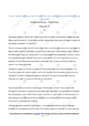 Nonfiction | Analyserende Essay