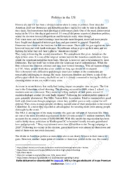 Politics in the US | Essay