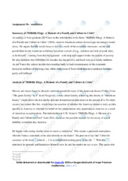 Hillbilly Elegy | Essay