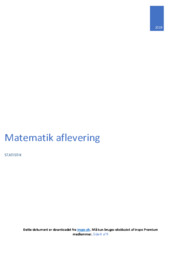 Statistik | Matematik | Aflevering