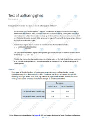 Test af uafhængighed | Matematik