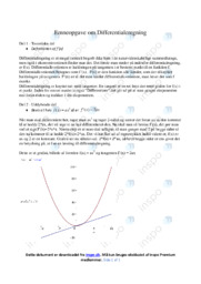 Emneopgave om Differentialeregning | Noter Matematik
