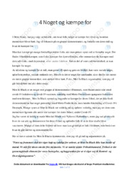 Noget og kæmpe for | Noter Dansk Essay