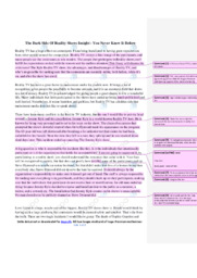 The Dark Side Of Reality | Engelsk Essay