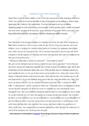 One Christmas Eve | Noter Analytical Essay | Langston Hughes