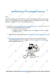 Markedsføring af en ny økologisk sodavand | Analyse