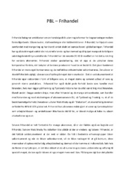 PBL – Frihandel | International økonomi