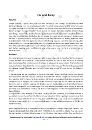 Far and Away | Analytical essay