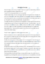 Father | Analytical essay