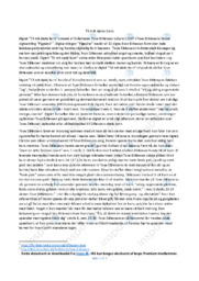 Til mit døde barn | Analyse | Noter