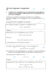 Integralregning | Emneopgave Matematik