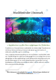Musikfestivaler | Analyse