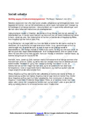 Socialt udsatte | Analyse | Note