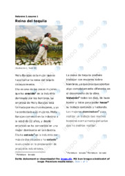 Reina del tequila | Noter i spansk | Over 2 sider