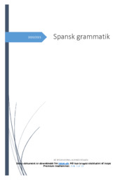 Spansk grammatik | Noter
