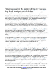Leaves a boy dead | Essay