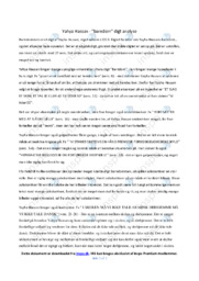 Barndom | Digt analyse