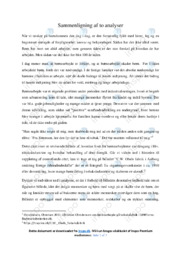 CW Obels Tobaksfabrik | Sammenligning af to teskt analyser