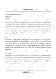 Henrettelsen | Analyse