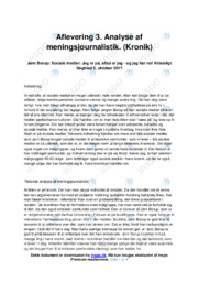 Jeg er på altså er jeg og jeg har ret | Analyse af kronik