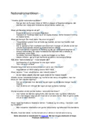 Nationalromantikken | Analyse | Noter