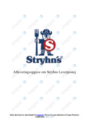 Stryhns | Analyse