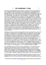 Ny medarbejder i Coop | Analyse | Noter