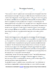 The anxious husband | Essay