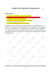 Det danske velfærdssamfund | Noter i samfundsfag | Over 4