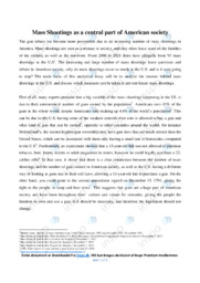 Mass Shootings | Essay