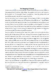 The Meaning of Clouds | Analytical essay