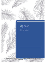 Køb af rejser | Analyse