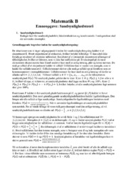 Matematik B | Emneopgave: Sandsynlighedsteori