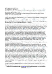 Knokkelmanden | Analyse af novelle